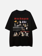 Weißes T-Shirt mit Direkteinspritzung und Haustier-Print